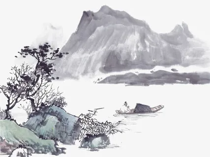 中国风山水水墨免抠 中国风山水水墨免抠