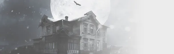 秋冬虚化服饰建筑背景banner　