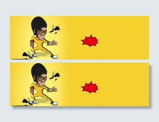 李小龙卡通背景高清