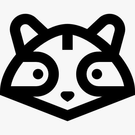 Raccoon 图标免抠