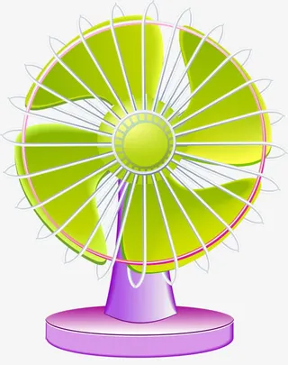 吹凉风的电风扇免抠