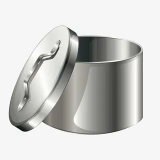 灰色金属锅具免抠