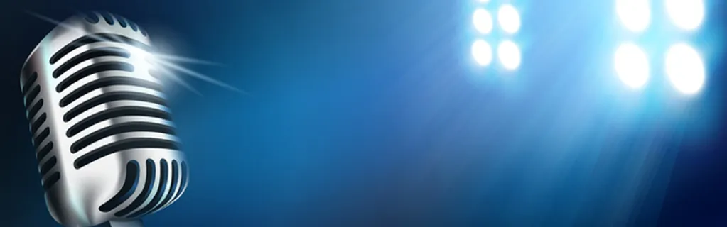 蓝色舞台背景高清