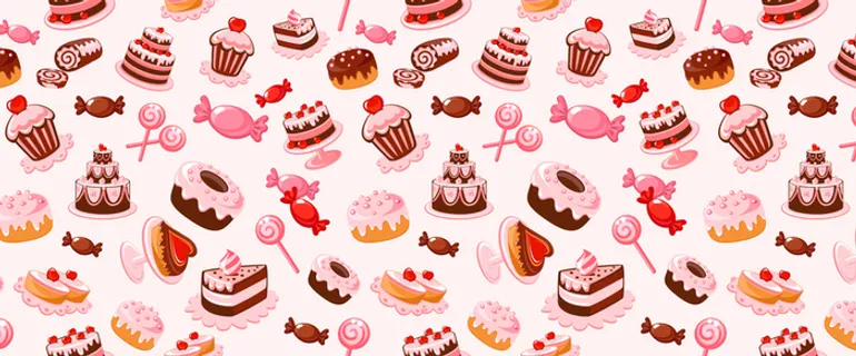 甜品卡通背景高清