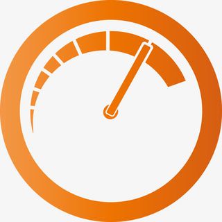 红色矢量汽车仪表盘图免抠