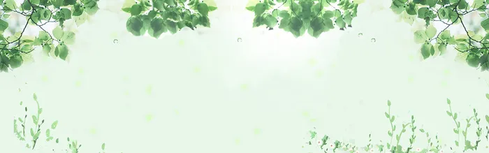 绿色清新春天背景海报高清