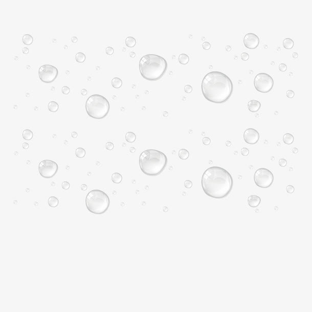 玻璃透明水珠免抠