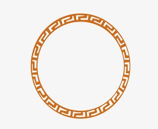 矢量圆形边框PNG图片免抠