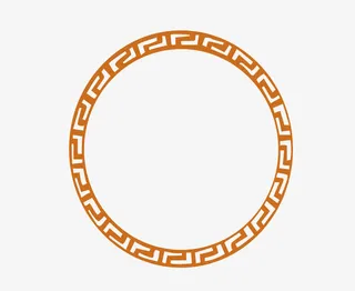 矢量圆形边框PNG图片免抠