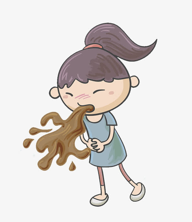 插图病痛难受呕吐免抠