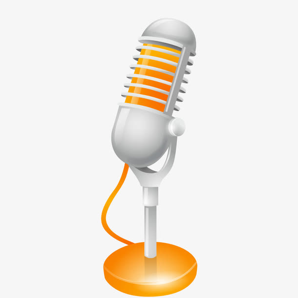 卡通麦克风免抠