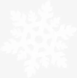 白色冬日卡通雪花圣诞免抠