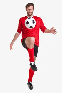 足球运动员和足球免抠