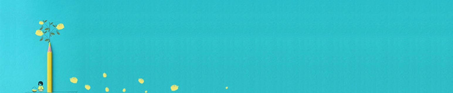 文艺简约铅笔插画banner高清