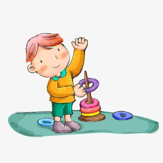 玩耍的小朋友免抠