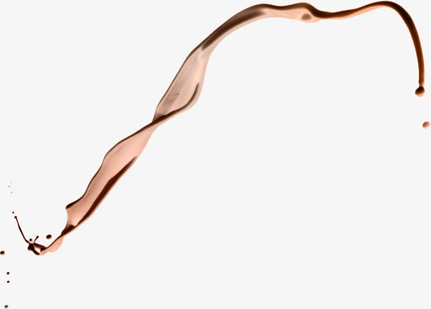 飞溅的褐色液体免抠