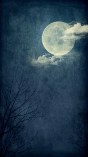 蓝月亮背景免抠背景底纹元素 蓝月亮背景免抠背景底纹元素