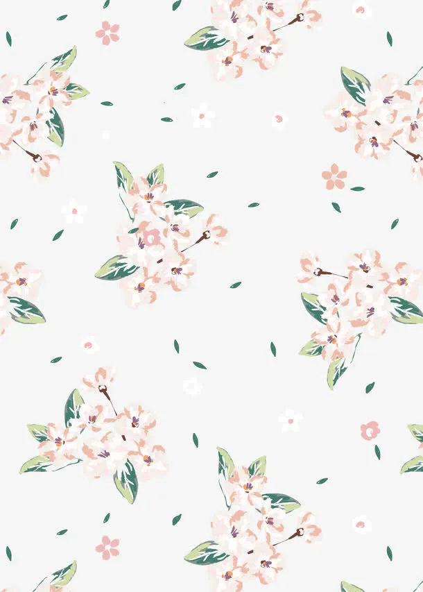 白色清新花朵免抠