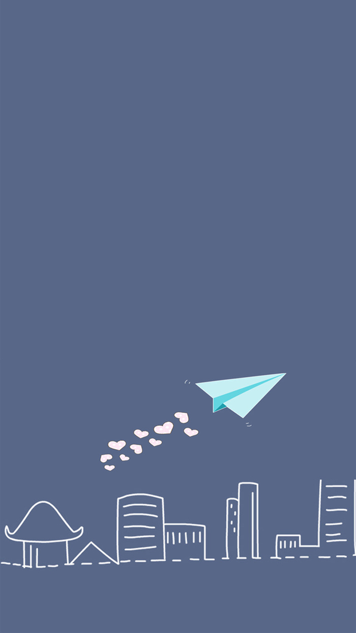 手绘飞机学校广告背景素材高清