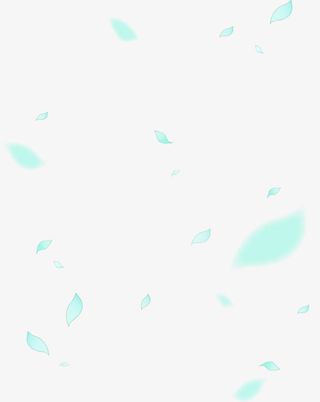 飞舞绿色光效叶片免抠