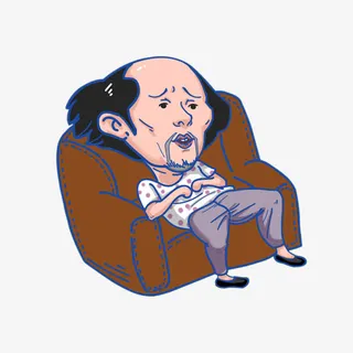 葛优瘫卡通漫画人物免抠