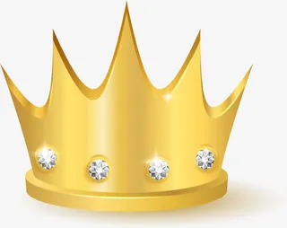 闪耀的金色皇冠免抠