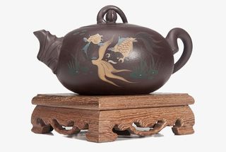 紫檀木茶壶底座免抠