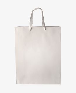 白色正方形空白纸袋免抠