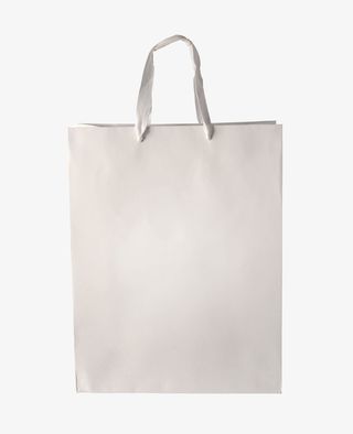 白色正方形空白纸袋免抠