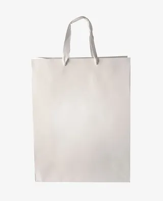 白色正方形空白纸袋免抠