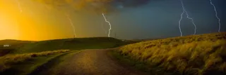 大自然雷电摄影banner壁纸