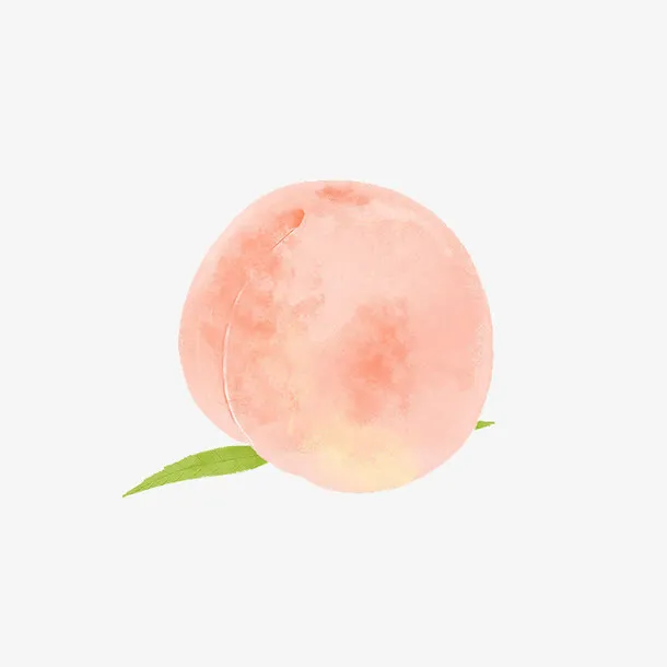 手绘水蜜桃免抠