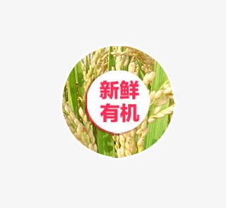 新鲜有机标签免抠