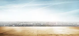 简约城市建筑背景banner高清