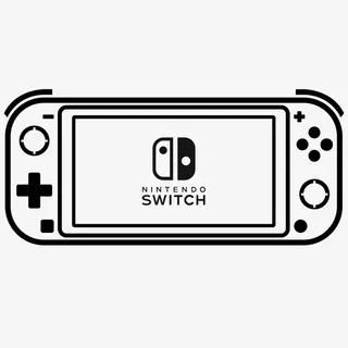 switch lite线条图免抠