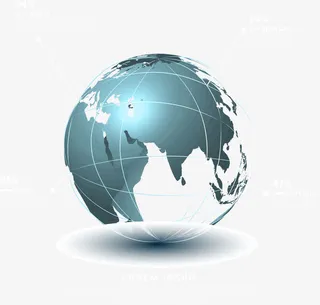 科技地球装饰矢量图免抠