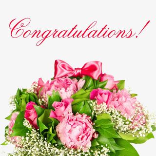 鲜花祝贺卡装饰免抠