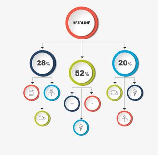 矢量组织架构图素材免抠