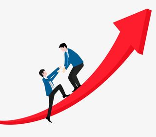 商务办公合作上升免抠