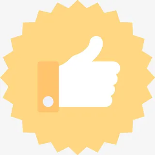 棒的手势图标贴纸免抠