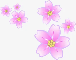 手绘春天桃花花朵免抠