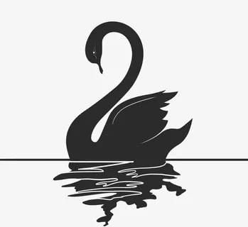 卡通黑天鹅事件低谷免抠