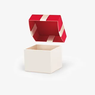 卡通文艺精美礼盒设计包装设计免抠