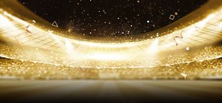 年终盛典黑金大气年会光效背景高清