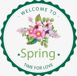 矢量图迎接春天的花免抠