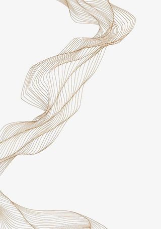 金色科技感线条免抠装饰效果特效元素