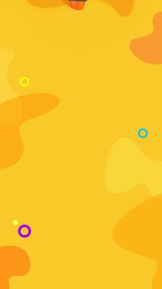 简约橘色H5背景高清