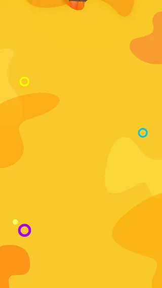 简约橘色H5背景高清