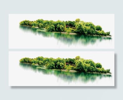 春季美景湖面园林免抠