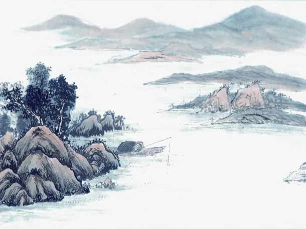 水墨画山水素材图片欢迎下载免抠